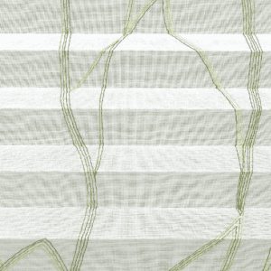 Loire decoratief kleur L4140 wit met groen motief