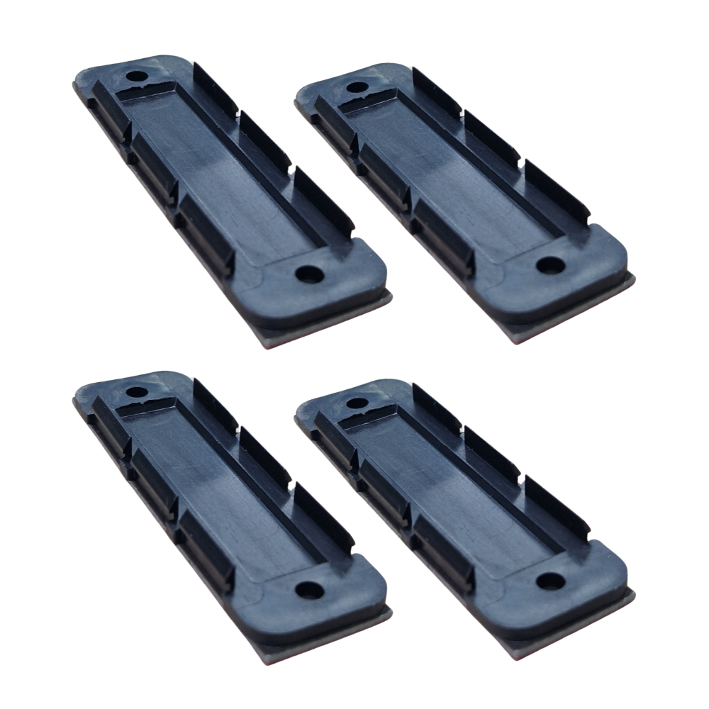 Set van 4 zwarte montageclips voor Splendid Plissé hordeur